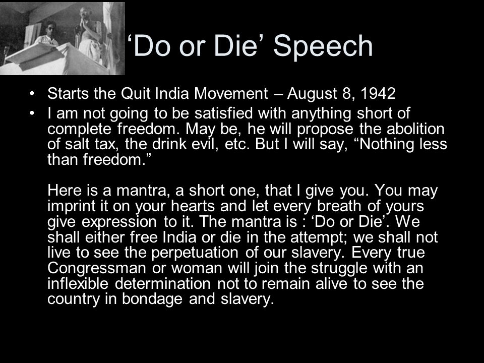 Very short essay on quit india movement
